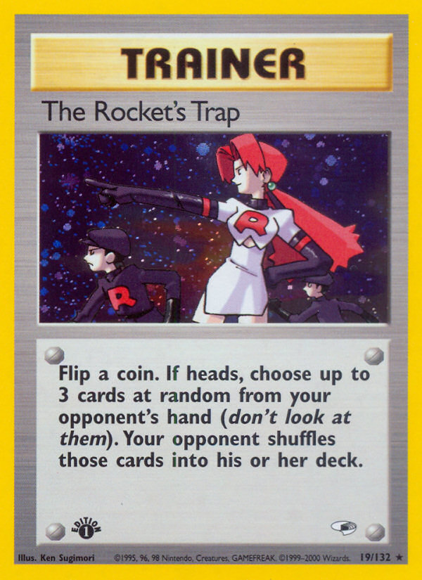 The Rocket's Trap (19/132) [Gym Heroes 1st Edition] | Amazing Games TCG
