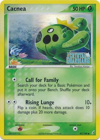 Cacnea (47/100) (Stamped) [EX: Crystal Guardians] | Amazing Games TCG