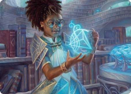 Zimone, Quandrix Prodigy Art Card [Strixhaven: School of Mages Art Series] | Amazing Games TCG