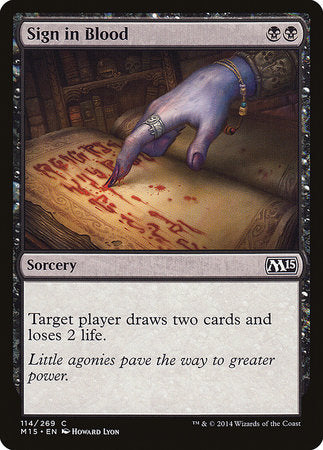 Sign in Blood [Magic 2015] | Amazing Games TCG