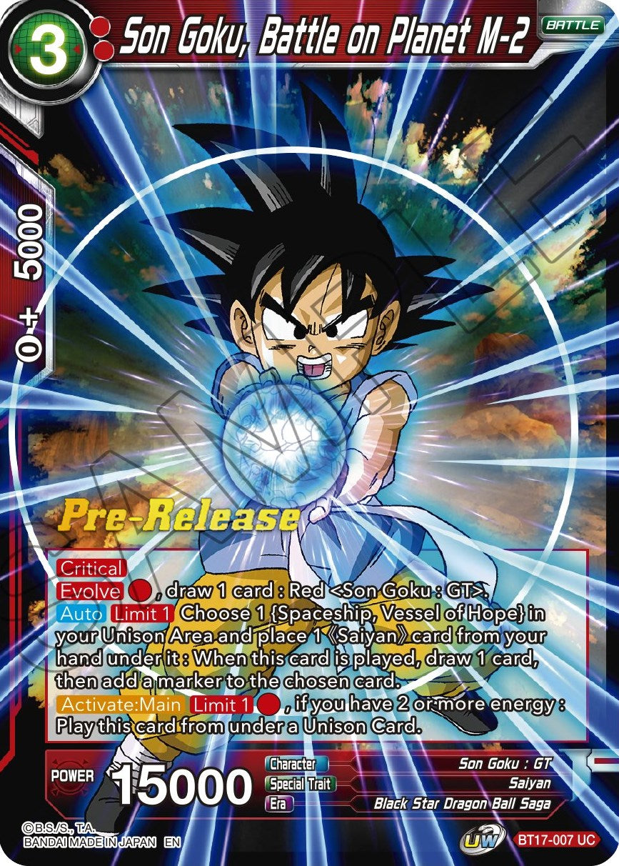 Son Goku, Battle on Planet M-2 (BT17-007) [Ultimate Squad Prerelease Promos] | Amazing Games TCG