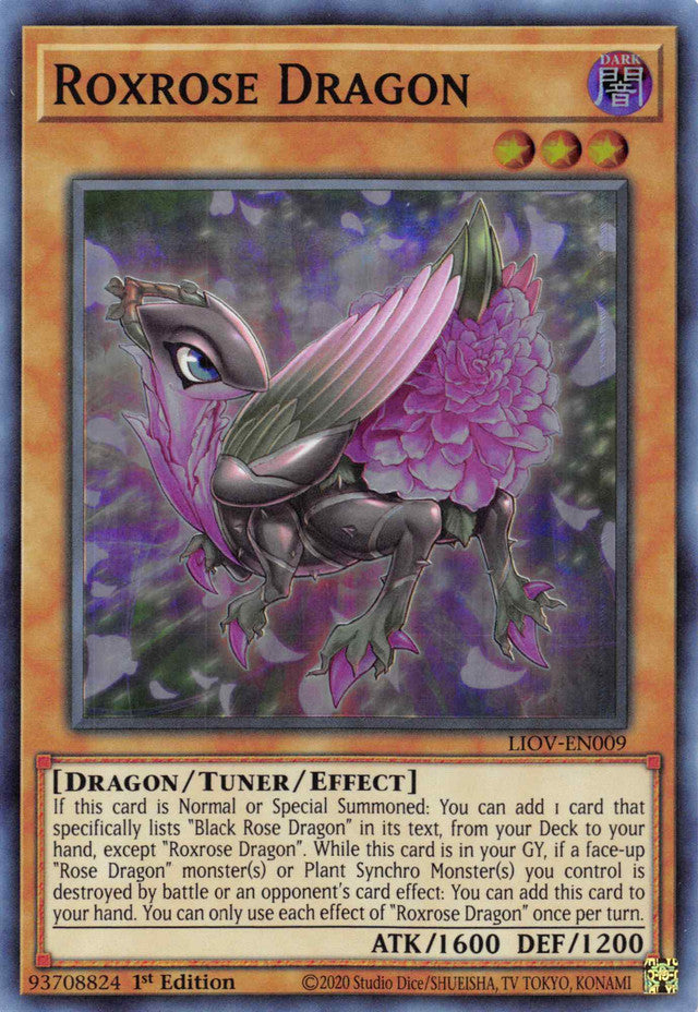 Roxrose Dragon [LIOV-EN009] Super Rare | Amazing Games TCG