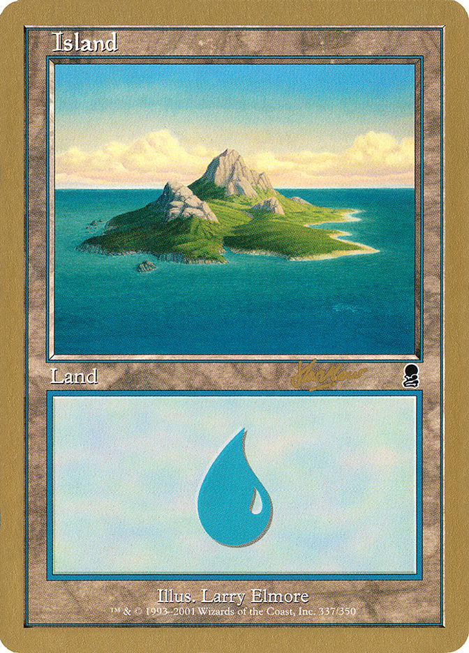 Island (shh337) (Sim Han How) [World Championship Decks 2002] | Amazing Games TCG