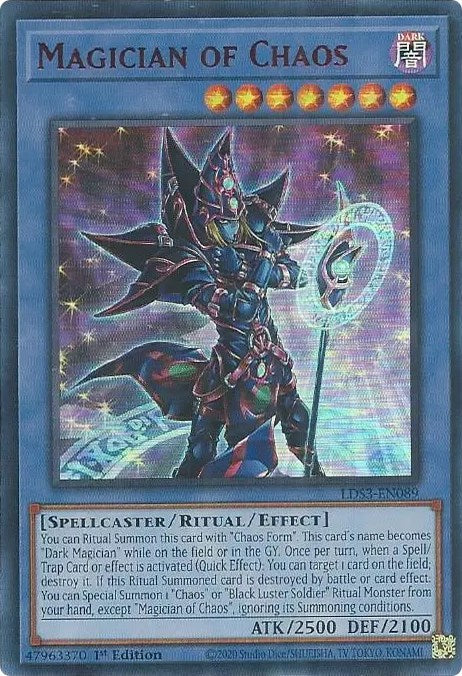 Magician of Chaos (Red) [LDS3-EN089] Ultra Rare | Amazing Games TCG