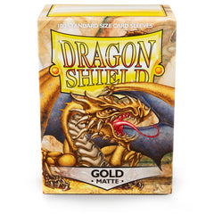 Dragon Shield Standard Matte Gold ‘Gygex’ – (100ct) | Amazing Games TCG