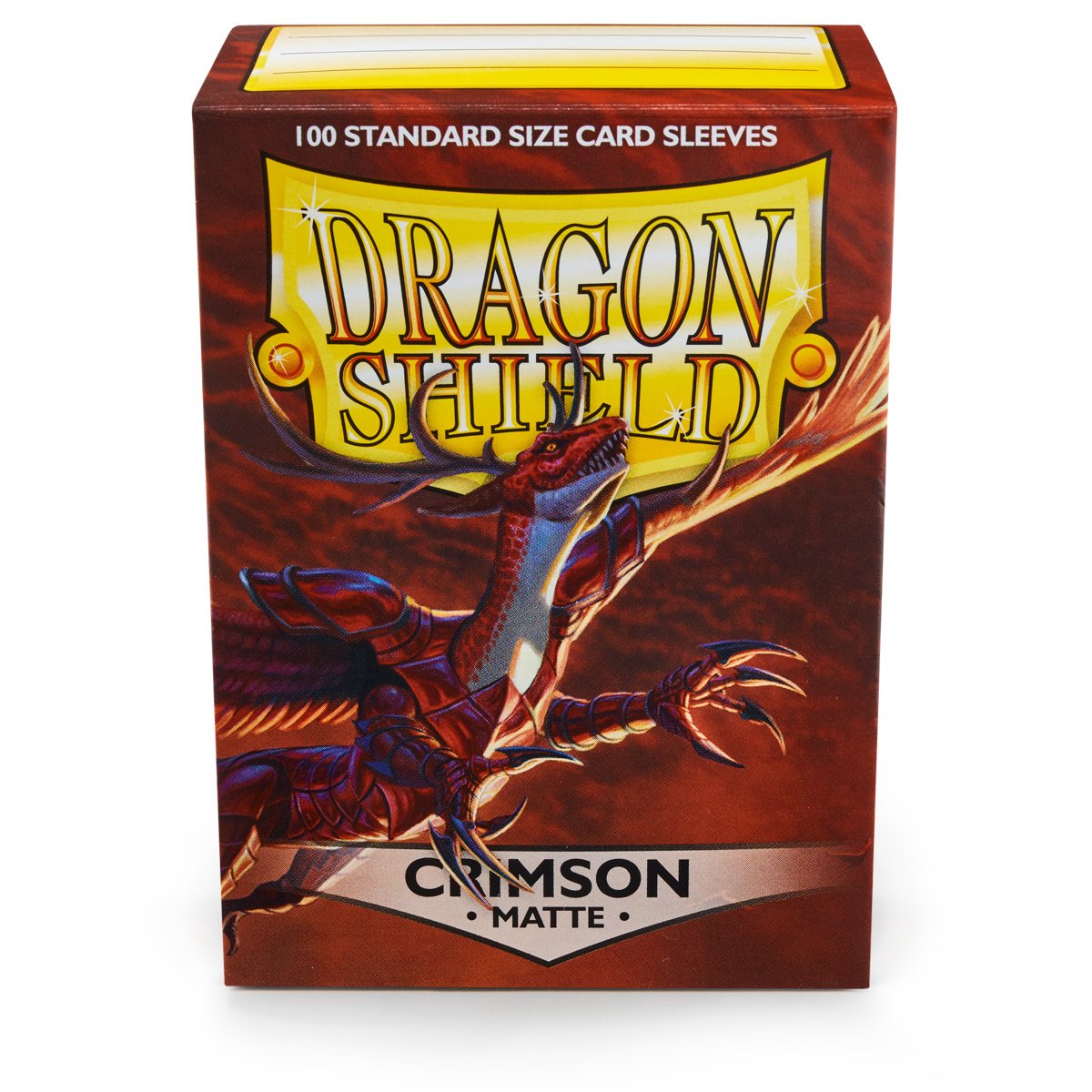 Dragon Shield Standard Matte Crimson ‘Logi’ – (100ct) | Amazing Games TCG
