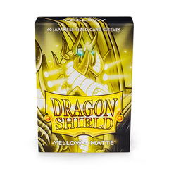 Dragon Shield Japanese Matte Yellow ‘SheSha’ – (60ct) | Amazing Games TCG