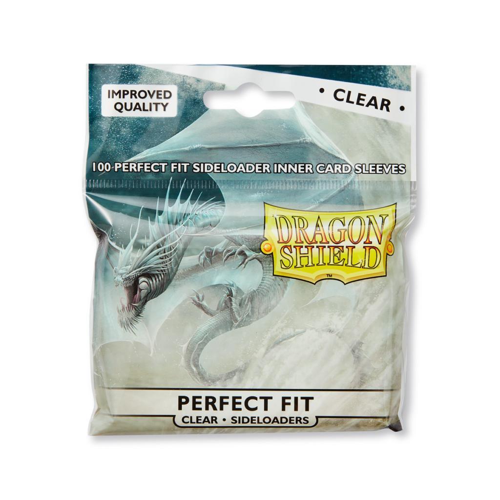 Dragon Shield Perfect Fit Sideloaders Sleeve - Clear  100ct | Amazing Games TCG