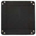 VELVET FOLDING DICE TRAY WITH LEATHER BACKING - 10" X 10"