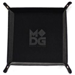 VELVET FOLDING DICE TRAY WITH LEATHER BACKING - 10" X 10" | Amazing Games TCG