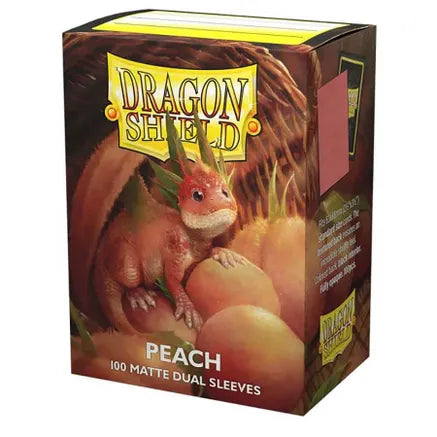 Dragon Shield Standard Dual Matte Peach - (100ct) | Amazing Games TCG