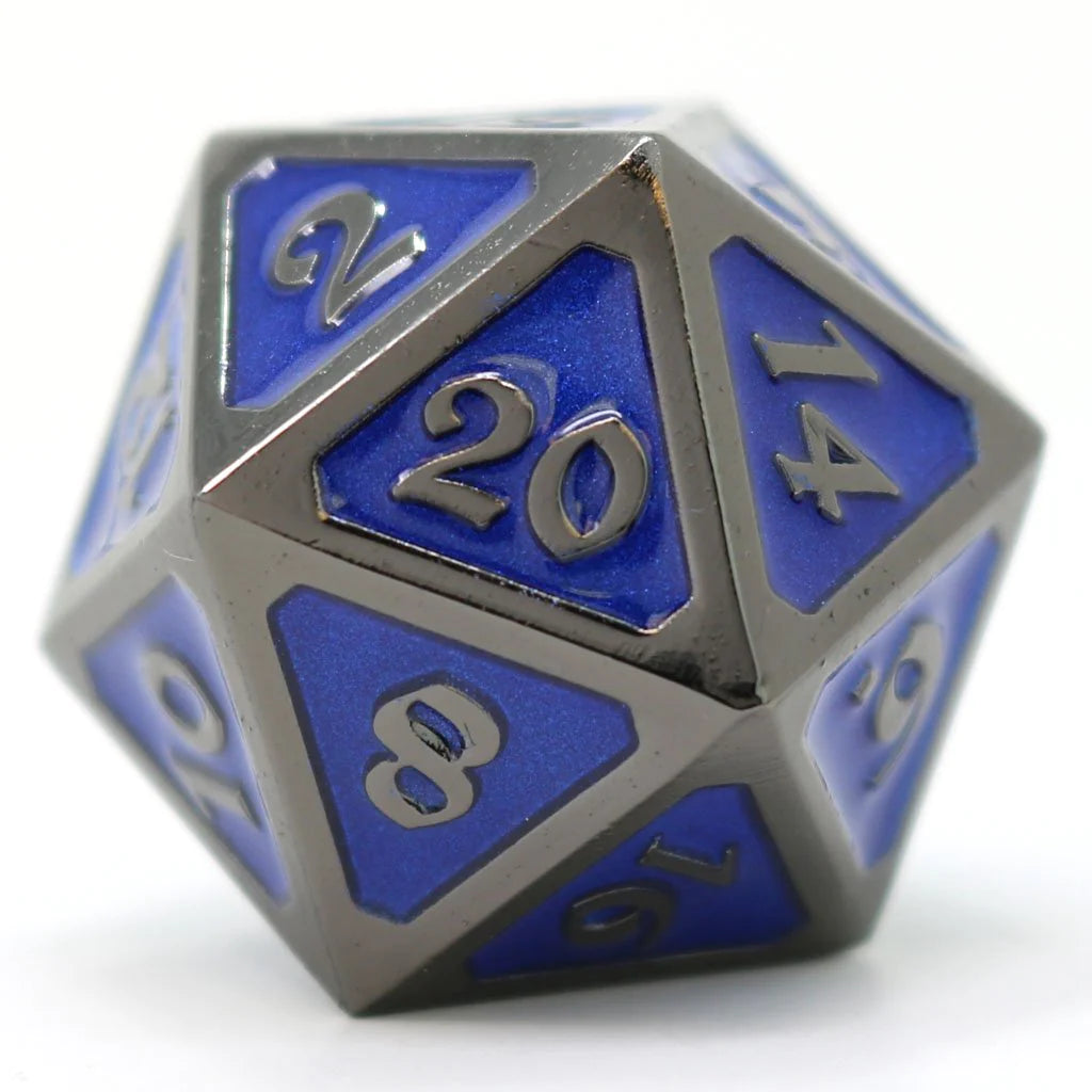 Single d20 - Mythica Sinister Sapphire