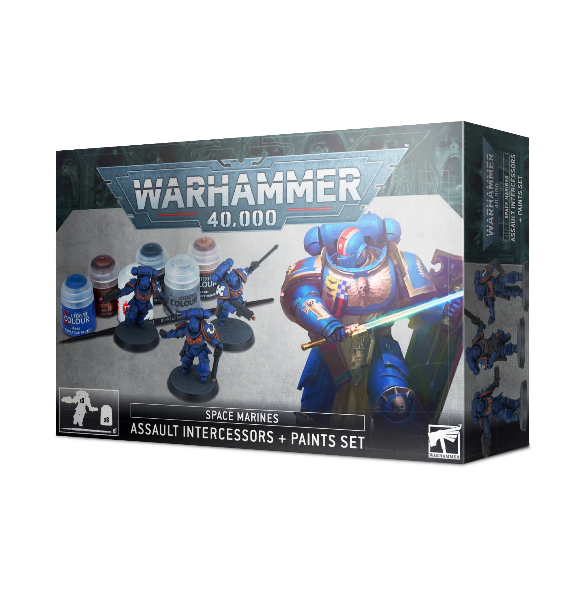 Warhammer 40,000: Space marines Assault Intercessors + Paint | Amazing Games TCG