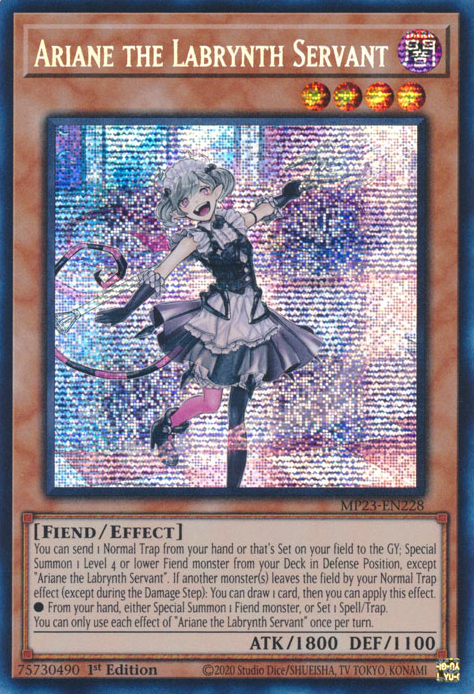 Ariane the Labrynth Servant [MP23-EN228] Prismatic Secret Rare | Amazing Games TCG