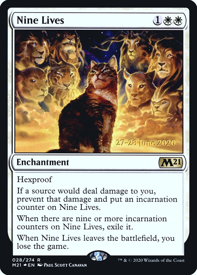 Nine Lives  [Core Set 2021 Prerelease Promos] | Amazing Games TCG