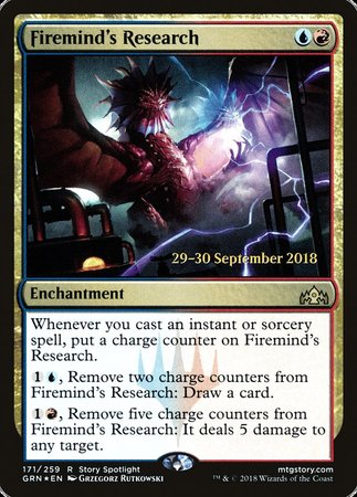 Firemind's Research [Guilds of Ravnica Promos] | Amazing Games TCG