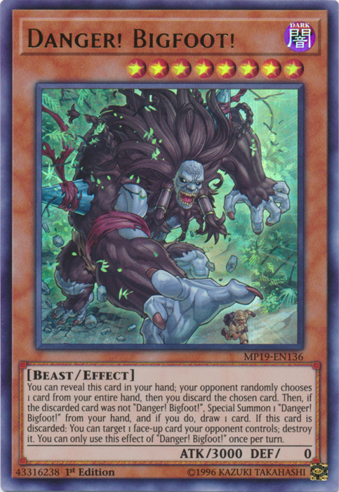 Danger! Bigfoot! [MP19-EN136] Ultra Rare | Amazing Games TCG