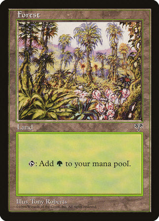 Forest (Pink Flowers Right) [Mirage] | Amazing Games TCG