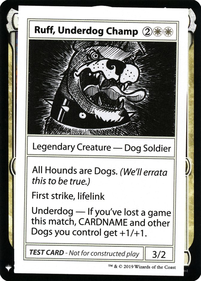 Ruff, Underdog Champ [Mystery Booster Playtest Cards] | Amazing Games TCG