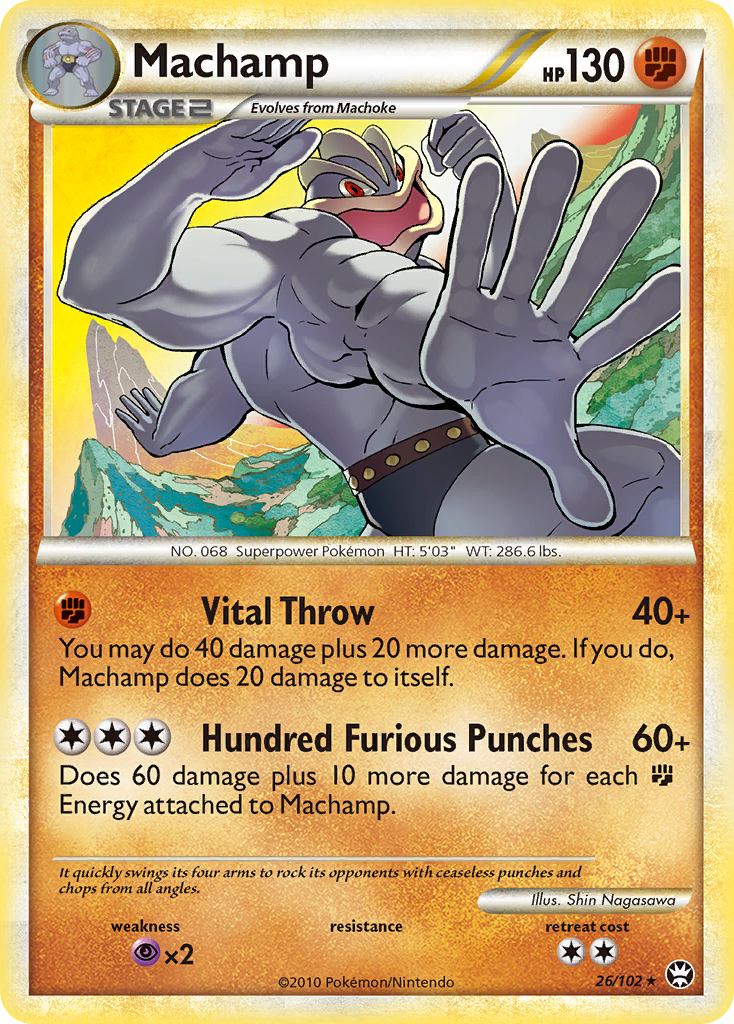 Machamp (26/102) [HeartGold & SoulSilver: Triumphant] | Amazing Games TCG