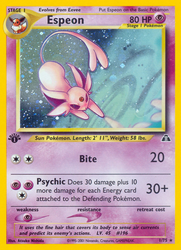Espeon (1/75) [Neo Discovery 1st Edition] | Amazing Games TCG