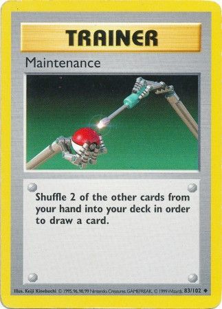 Maintenance (83/102) [Base Set Shadowless Unlimited] | Amazing Games TCG