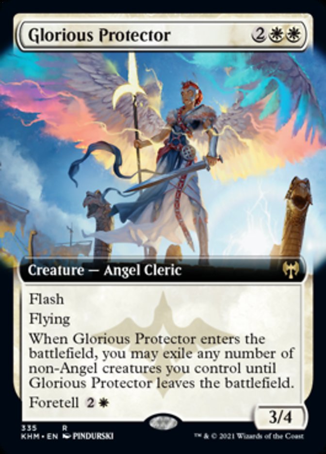 Glorious Protector (Extended Art) [Kaldheim] | Amazing Games TCG