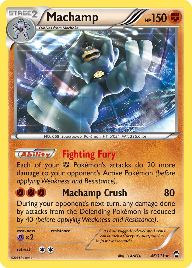 Machamp (46/111) (Cosmos Holo) (Blister Exclusive) [XY: Furious Fists] | Amazing Games TCG