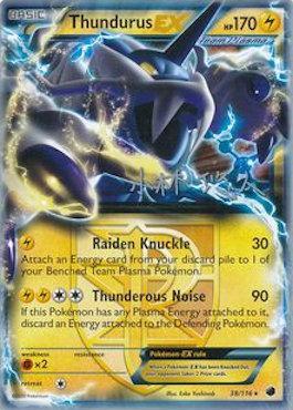 Thundurus EX (38/116) (Plasma Power - Haruto Kobayashi) [World Championships 2014] | Amazing Games TCG