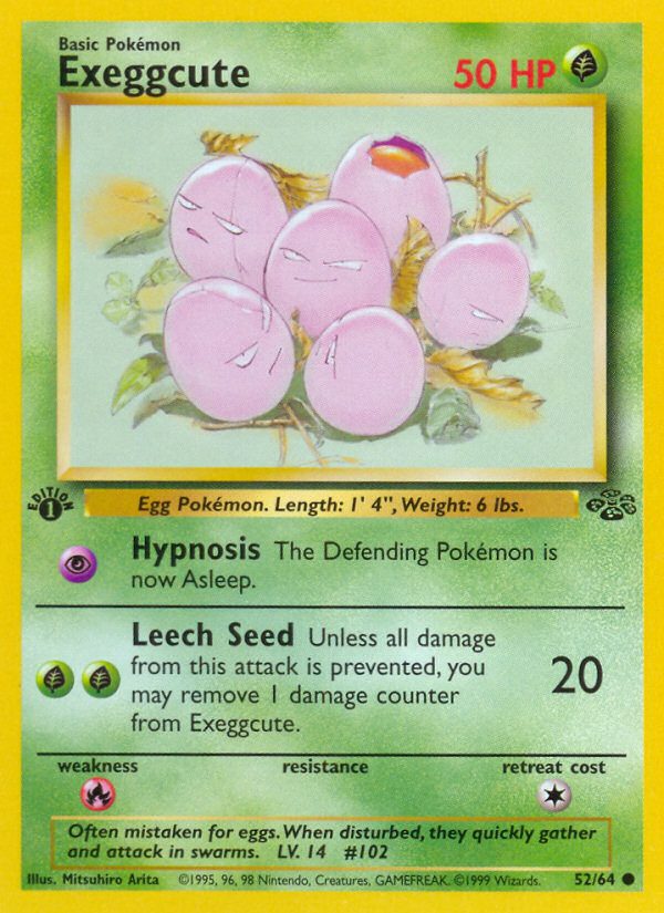 Exeggcute (52/64) [Jungle 1st Edition] | Amazing Games TCG