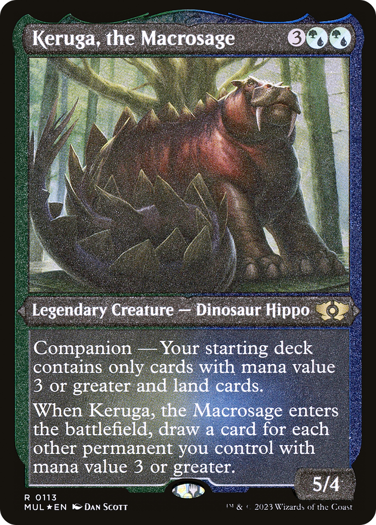 Keruga, the Macrosage (Foil Etched) [Multiverse Legends] | Amazing Games TCG