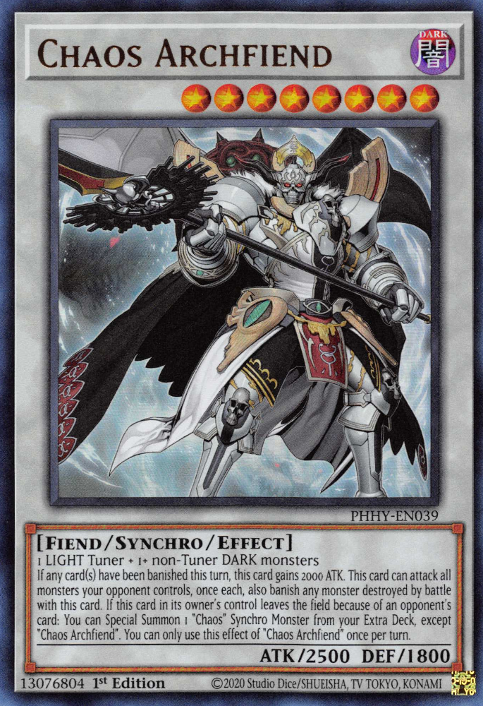 Chaos Archfiend [PHHY-EN039] Ultra Rare | Amazing Games TCG