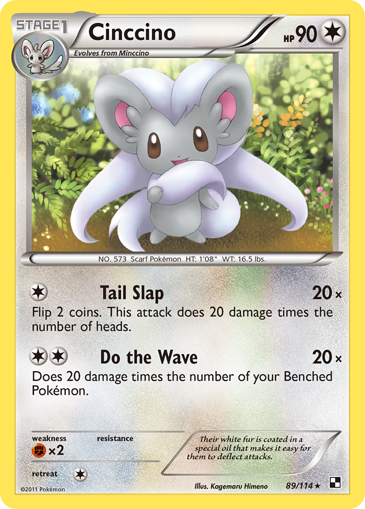 Cinccino (89/114) [Black & White: Base Set] | Amazing Games TCG