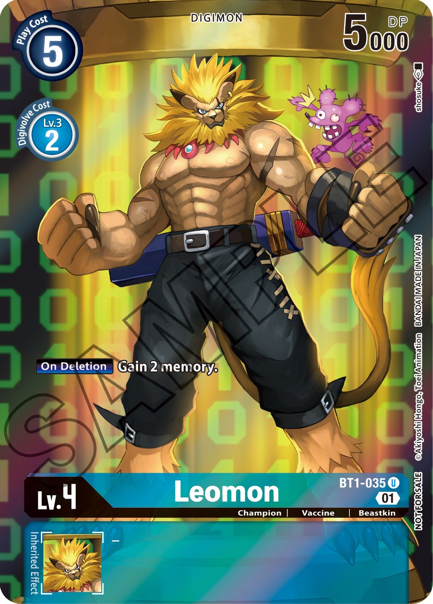 Leomon [BT1-035] (Tamer's Card Set 1) [Release Special Booster Ver.1.0] | Amazing Games TCG