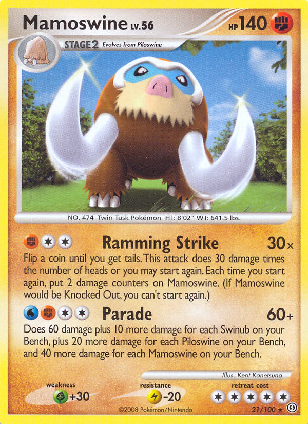 Mamoswine (21/100) [Diamond & Pearl: Stormfront] | Amazing Games TCG