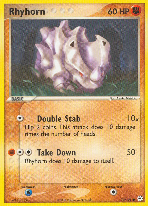 Rhyhorn (70/101) [EX: Hidden Legends] | Amazing Games TCG