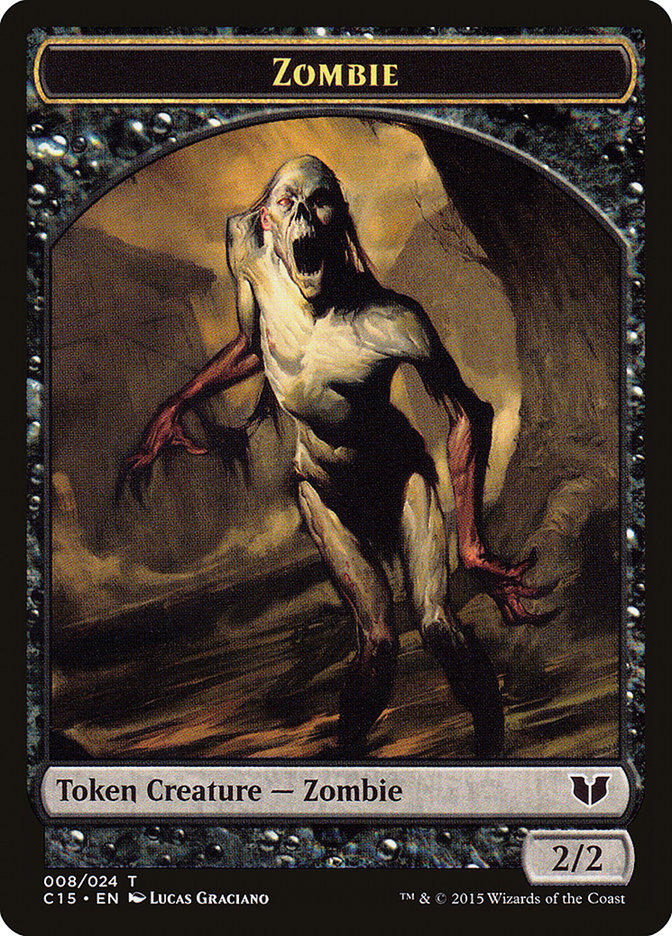 Wolf // Zombie Double-Sided Token [Commander 2015 Tokens] | Amazing Games TCG