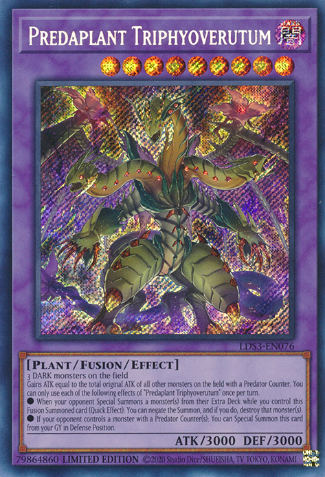 Predaplant Triphyoverutum [LDS3-EN076] Secret Rare | Amazing Games TCG