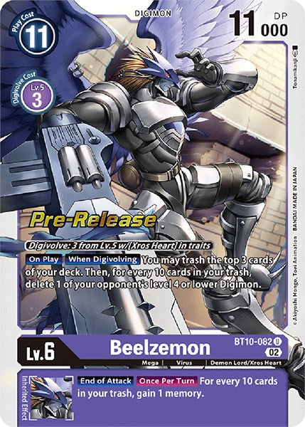 Beelzemon [BT10-082] [Xros Encounter Pre-Release Cards] | Amazing Games TCG