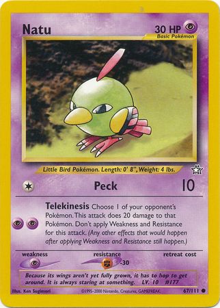 Natu (67/111) [Neo Genesis Unlimited] | Amazing Games TCG