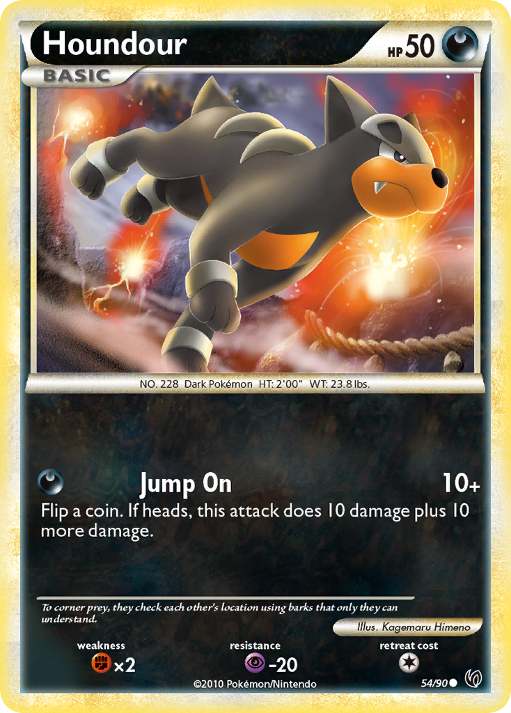 Houndour (54/90) [HeartGold & SoulSilver: Undaunted] | Amazing Games TCG