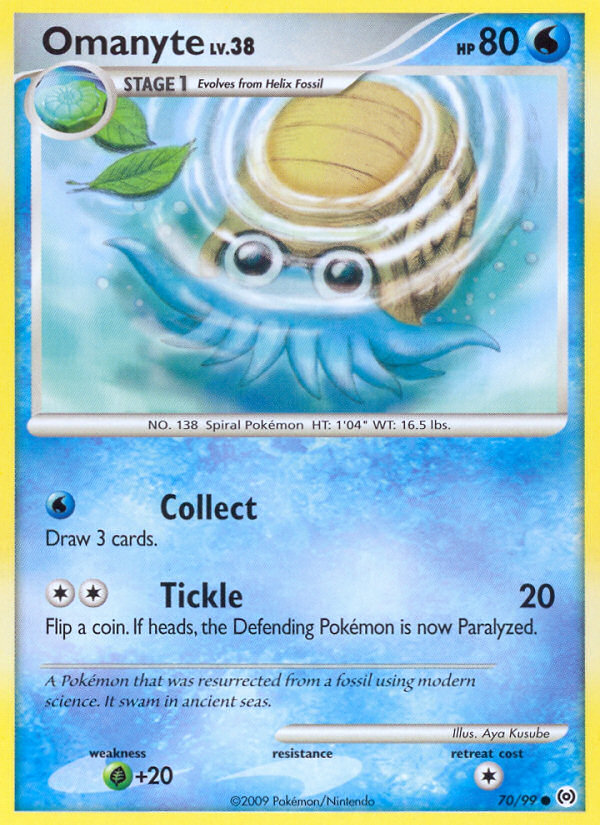 Omanyte (70/99) [Platinum: Arceus] | Amazing Games TCG