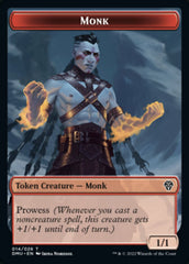 Soldier // Monk Double-sided Token [Dominaria United Tokens] | Amazing Games TCG