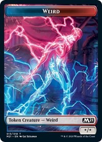 Weird // Zombie Double-sided Token [Core Set 2021 Tokens] | Amazing Games TCG