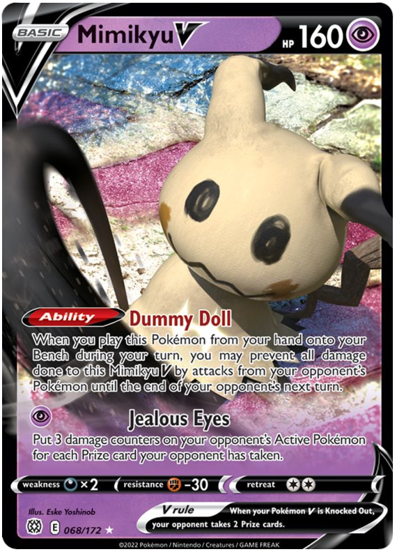 Mimikyu V (068/172) [Sword & Shield: Brilliant Stars] | Amazing Games TCG