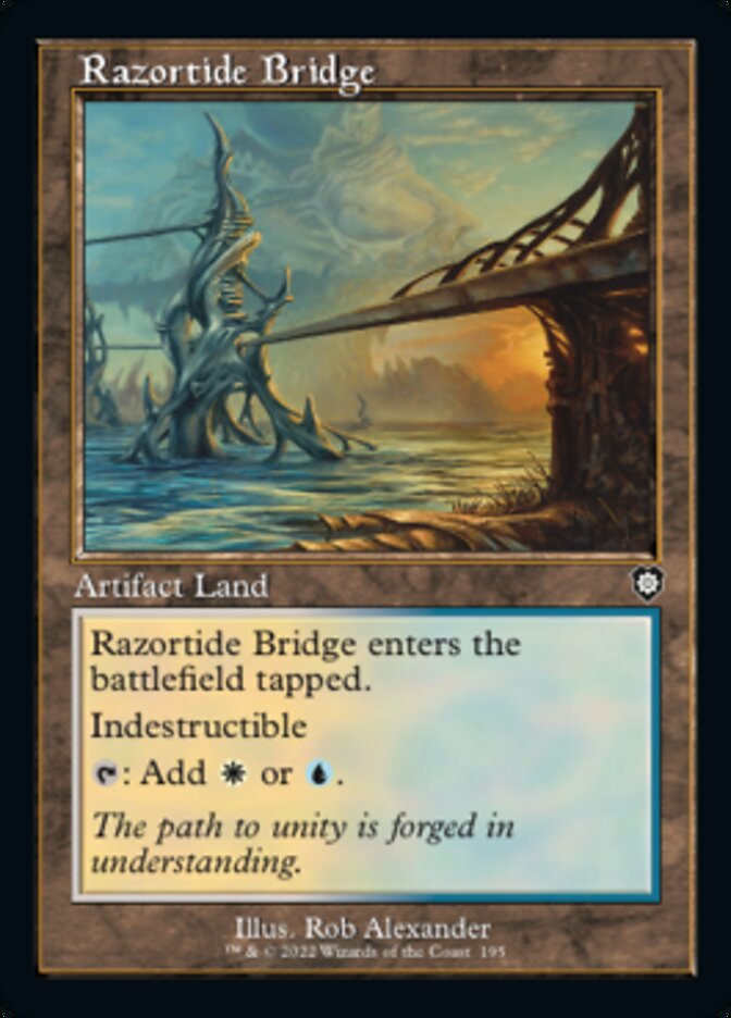 Razortide Bridge (Retro) [The Brothers' War Commander] | Amazing Games TCG