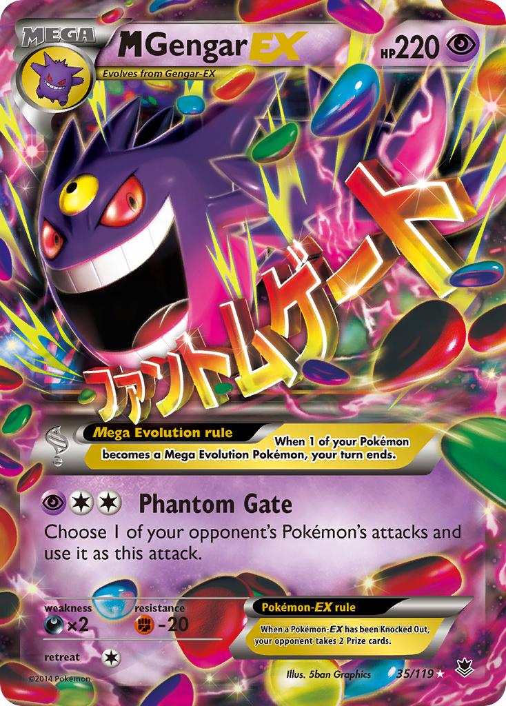 M Gengar EX (35/119) [XY: Phantom Forces] | Amazing Games TCG