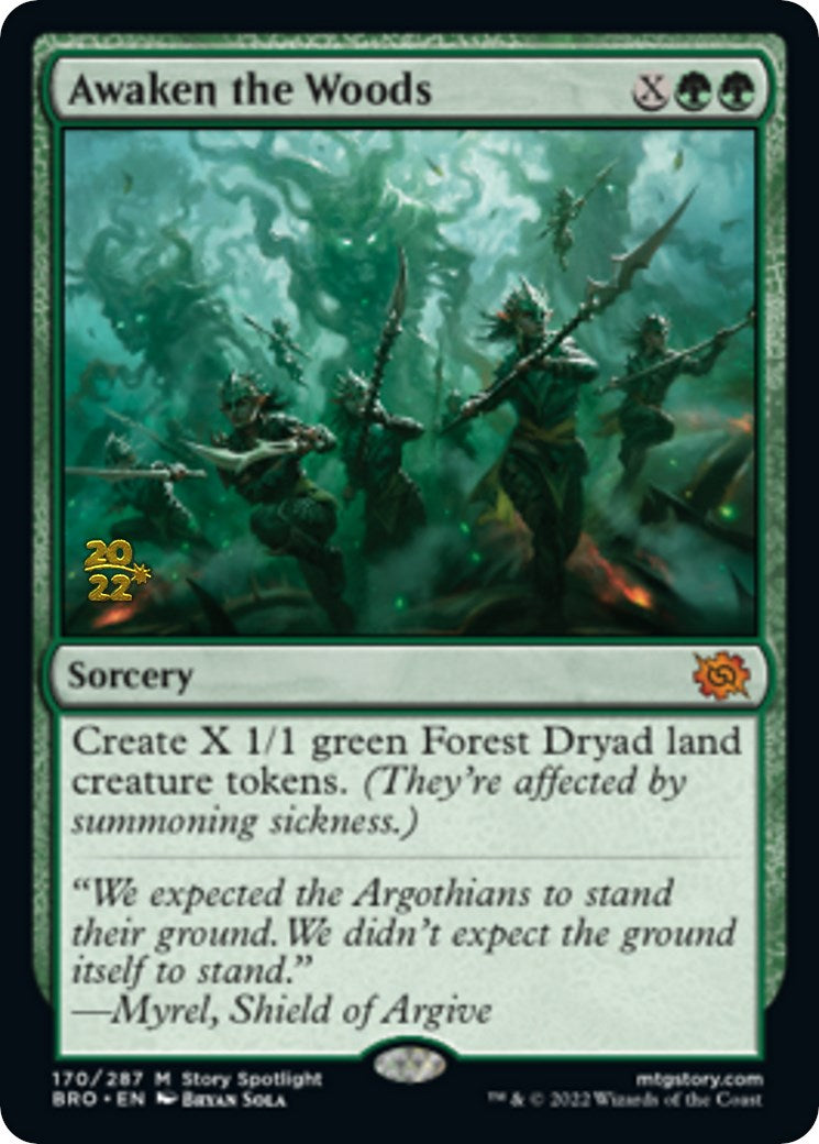 Awaken the Woods [The Brothers' War: Prerelease Promos] | Amazing Games TCG