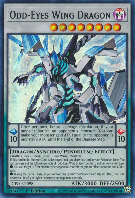 Odd-Eyes Wing Dragon [DIFO-EN098] Super Rare | Amazing Games TCG