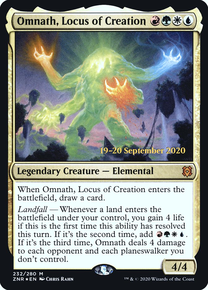 Omnath, Locus of Creation  [Zendikar Rising Prerelease Promos] | Amazing Games TCG